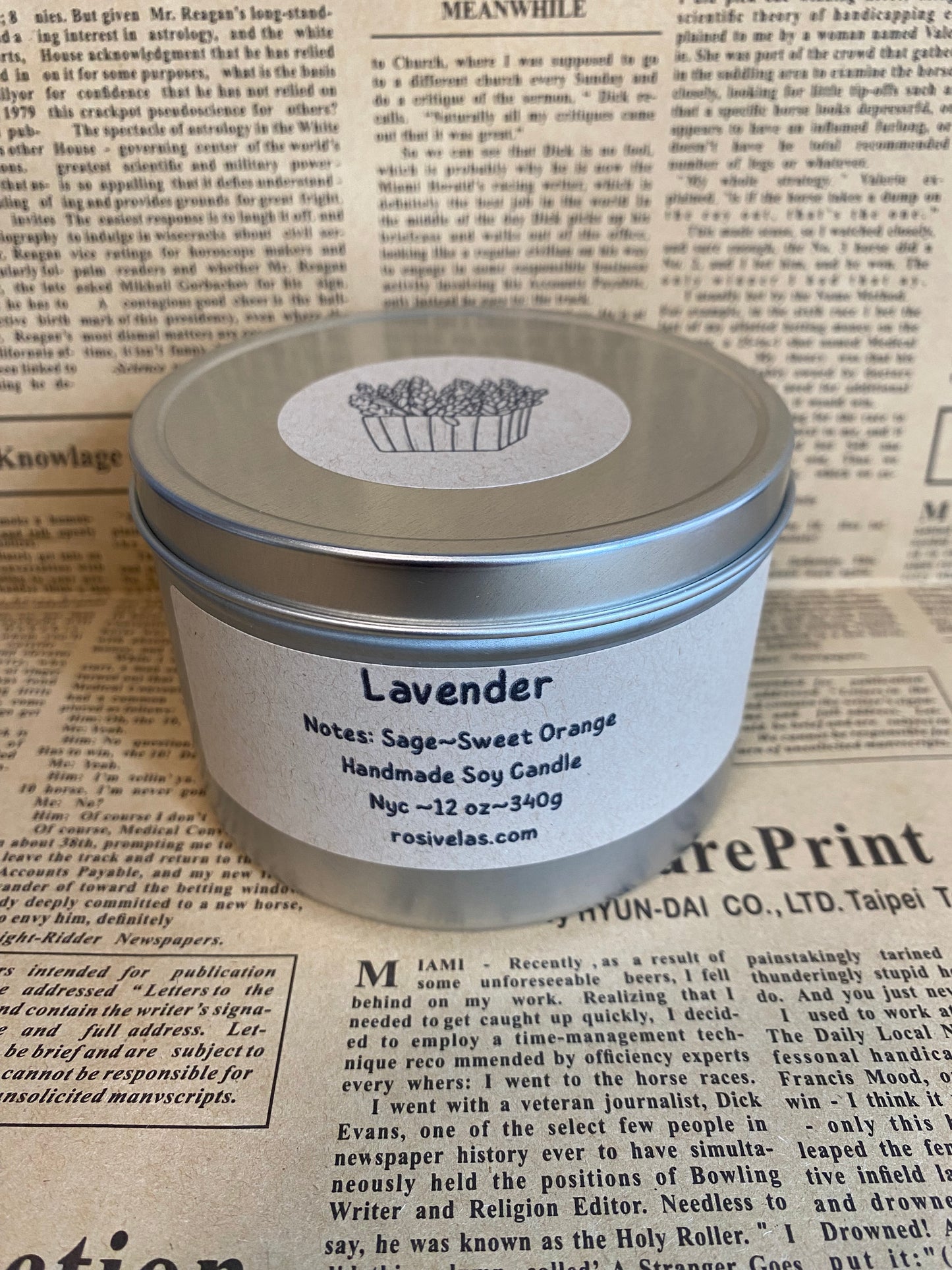 Lavender~Soy Candle