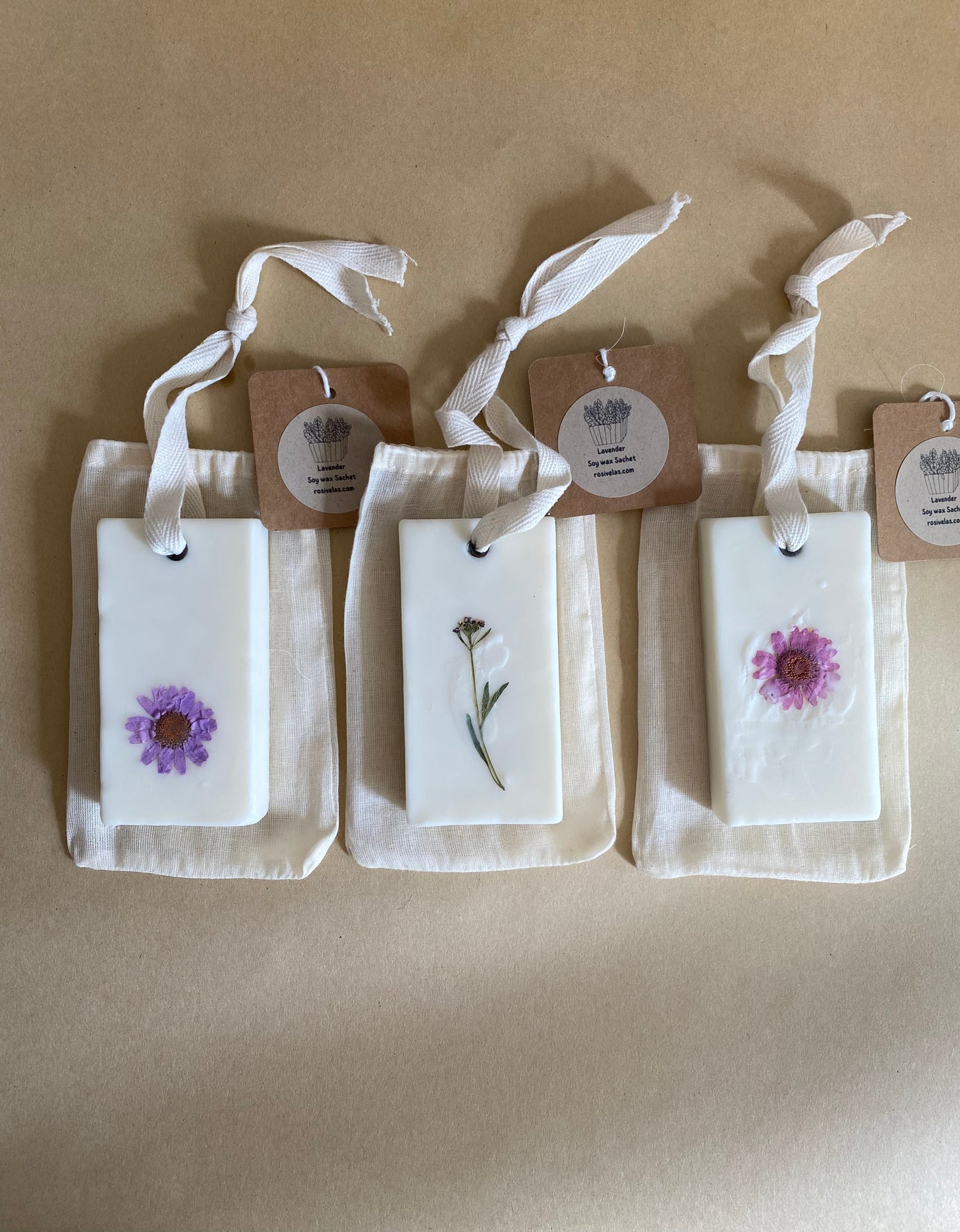 Lavender~Scented Soy Wax Sachets